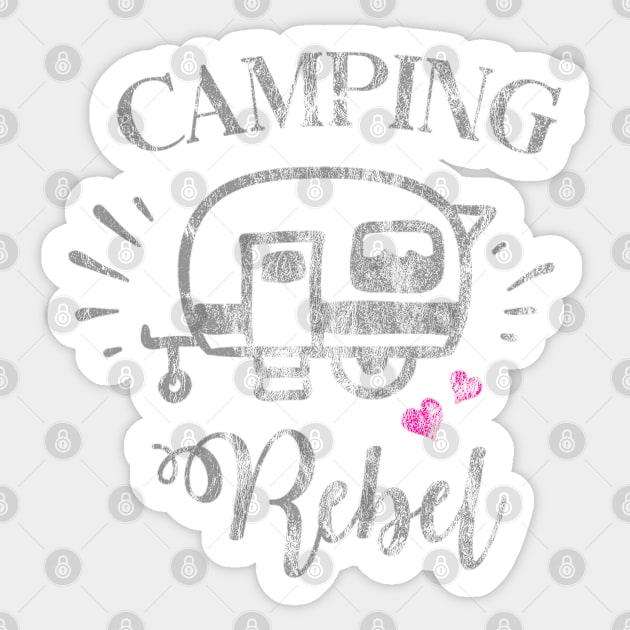 Camping Rebel Sticker by StarsDesigns